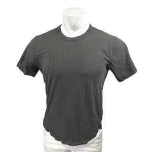 The Cotton Story Men's Black Cotton Short Sleeve Crew Neck Tee T-Shirt Top Sz 2